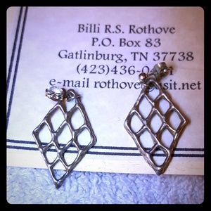 Handmade Sterling Silver Dangle Earrings